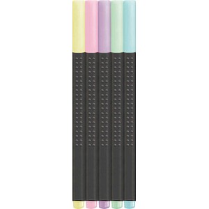 4005401516026 - Finelineretui Grip 5ST Pastell sortiert 4005401516026 Faber-Castell
