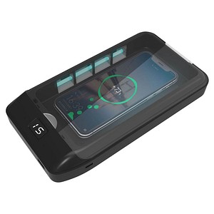 Induktive Ladestation mit UVC-Desinfektion