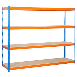 8435104925195 -  Schwerlastregal SIMONFORTE 1804-4 458100045201848 blau orange 1800 x 450 x 2000 cm 8435104925195 Simon Rack