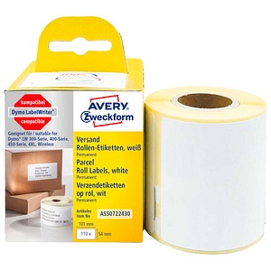 AVERY Zweckform Etikettenrolle ASS0722430 - Papier - Weiß - 101x54 mm