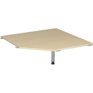 4038933002750 - Verbindungsplatte höhenverstellbar Flex ahorn silber fünfeckig 1225 x 1225 x 680 - 800 cm
