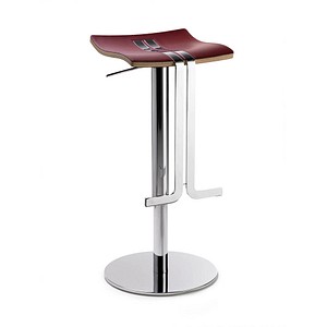 myWAVE Barhocker rot Leder