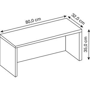 4032062005996 - Thekenaufsatz für Schreibtisch 800 mm breit Ahorn kaiserkraft 4032062005996 - Thekenaufsatz für Schreibtisch 800 mm breit Ahorn kaiserkraft