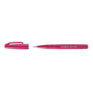 4902506364999 - Kalligrafiestift Sign Pen Brush - Pinselspitze burgunderrot 4902506364999 SES15C-B2X