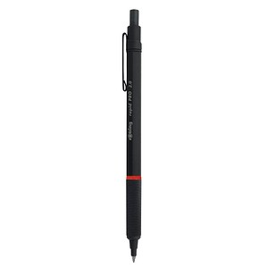 Rotring Druckbleistift rapid Pro, 1904260, 2mm, schwarz, mit Radiergummi 3501179042602 Rotring