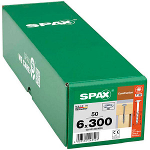 SPAX® Holzbauschrauben T30 Tellerkopf WIROX 300mm  x 6 mm, 50 St.