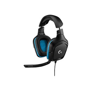 5099206082410 - Logitech Gaming G432 Gaming Over Ear Headset kabelgebunden 71 Surround Schwarz Blau Lautstärkeregelung Mikrofon-Stummschaltung