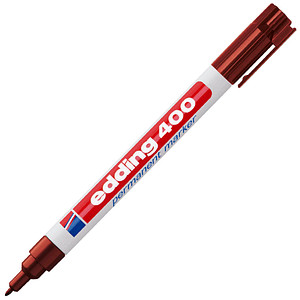 4004764315833 - Permanentmarker 400 4-400007 1mm nachfüllbar Rundspitze braun - Edding