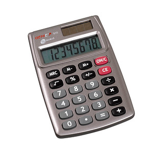 Genie Taschenrechner 510 Solar-/Batterie LCD-Display silber 1-zeilig 8-stellig 4015468102742 Genie