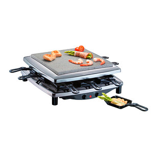 4011833300713 - Steba RC 3 plus chrom Raclette 8 Pfännchen Grillfl26x26cm Stein Gußpl 4011833300713 - Steba RC 3 plus chrom Raclette 8 Pfännchen Grillfl26x26cm Stein Gußpl