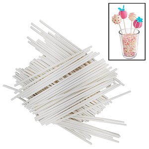 4019889140987 - Stiele für Cake-Pops Flexiform Papier weiß 100 St 4019889140987 - Stiele für Cake-Pops Flexiform Papier weiß 100 St