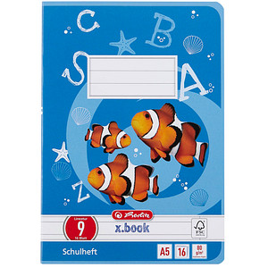 4008113320905 - Schulheft 3320900 xbook Lineatur 9 liniert mit weißem Rand A5 80g blau 16 Blatt 32 Seiten 4008113320905 Herlitz 4008113320905 - Schulheft 3320900 xbook Lineatur 9 liniert mit weißem Rand A5 80g blau 16 Blatt 32 Seiten 4008113320905 Herlitz