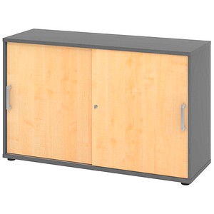 4032062319093 - Schiebetürenschrank 1752S V1752S G 3 CE ahorn grafit 1 Fachboden 1200 x 400 x 748 cm