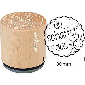9004362535263 - 12 Woodies Motivstempel-Set Motivation 30 x 30 cm