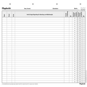 4052301101579 - Pflegebericht Formulare 50 St
