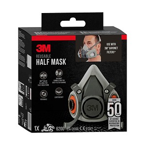 Image of 3M Atemschutzmaske 6200 EN 140:1998, 1 St.
