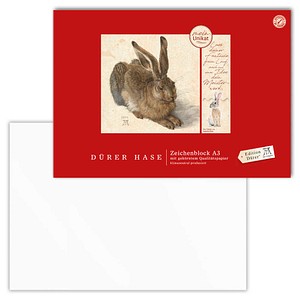 Edition Dürer Zeichenblock Dürer Hase DIN A3 100 g/qm 18 Blatt