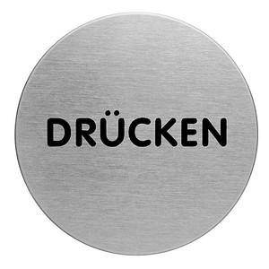 DURABLE Piktogramm "Drücken" rund 6,5 cm