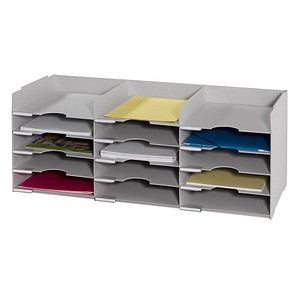 3660141030280 - Sortierstation Multisortierer A4+ grau 15fäch DIN A4+ 15-Fach  Grau