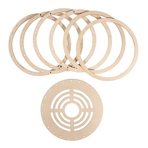 4006166937064 - Bastelholz natur Holzringe-Set für Lampenschirm