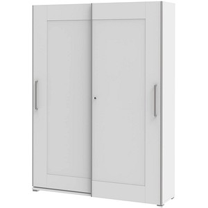 4050211141647 - röhr Schiebetürenschrank Imperia 194-1A5-9010-90-F1 weiß 5 Fachböden 2000 x 400 x 2185 cm 4050211141647 - röhr Schiebetürenschrank Imperia 194-1A5-9010-90-F1 weiß 5 Fachböden 2000 x 400 x 2185 cm