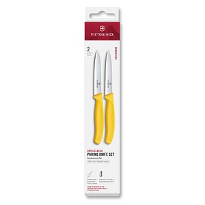 7613329191453 - 2 VICTORINOX Gemüsemesser Swiss Classic silber gelb Klinge 100 cm 7613329191453 - 2 VICTORINOX Gemüsemesser Swiss Classic silber gelb Klinge 100 cm