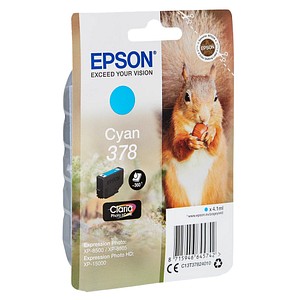 8715946645742 - Original 378 Eichhörnchen Druckerpatrone cyan 360 Seiten 41ml (C13T37824010)