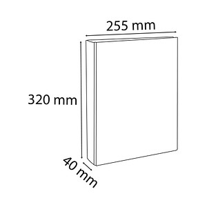 3130630543824 - Ringbuch 54382E A4 2 Ringe 25mm Ring-Ø Karton PP-kaschiert blau 3130630543824 Exacompta