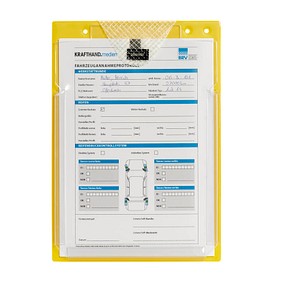 4052301009967 - Auftragstasche Turbo Klettverschluss Schlüsselfach und Dehnfalte für DIN A4 Dokumente gelb 10 Stück 4052301009967 - Auftragstasche Turbo Klettverschluss Schlüsselfach und Dehnfalte für DIN A4 Dokumente gelb 10 Stück