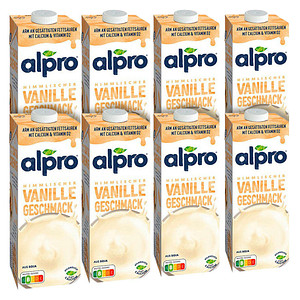 alpro® Vanille Sojadrink 8 x 1,0 l