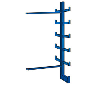 4004514200785 - Anbau-Schwerlastregal K1000 14481 enzianblau 1250 x 500 x 2000 cm 4004514200785 SCHULTE