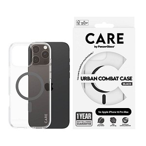 CARE by PanzerGlass® URBAN COMBAT Handy-Cover für Apple iPhone 16 Pro Max schwarz