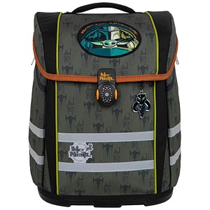 4017245965892 - Schulranzen-Set PERFECTO STAR WARS MANDALORIAN Kunstfaser olivgrün