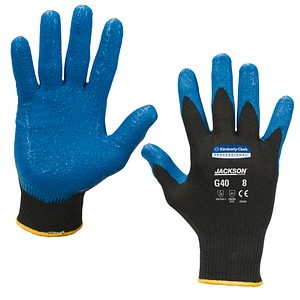 Kimberly-Clark unisex Arbeitshandschuhe JACKSON G40 blau Größe 10 12 Paar