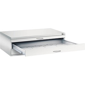 CP 7200 Planschrank lichtgrau 3 Schubladen 135,0 x 96,0 x 42,0 cm