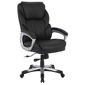 4067429100052 -  Chefsessel  schwarz   schwarz silber mit Armlehnen bis 150kg 4067429100052 Head