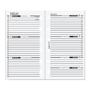 Bind Kalendereinlage B570226, 1 Woche /  2 Seiten, 80x125mm (HxB) (Mini (7,9x12,5cm)), 2026 4021068026340 Bind