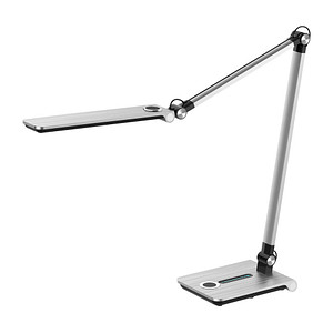 Hansa Wave LED Schreibtischlampe silber 8,5 W
