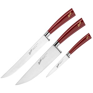 8054615803398 - Elegance Set mit 3 Kochmessern Rot - Berkel