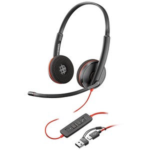 poly Blackwire 3220 Headset schwarz