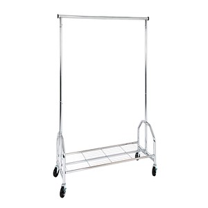 HAKU Möbel Rollgarderobe silber