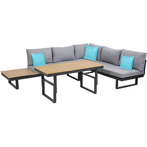 4005437262904 - Loungegruppe San Jose grau anthrazit Holz Metall 13-teilig 4005437262904 - Loungegruppe San Jose grau anthrazit Holz Metall 13-teilig