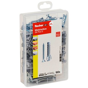 4048962130638 - fischer Meister-Box - SX Plus S 513777 Dübel- und Schrauben-Sortiment Ø 6 8 45 5 mm 30 40 55 mm 160 Stück 4048962130638 - fischer Meister-Box - SX Plus S 513777 Dübel- und Schrauben-Sortiment Ø 6 8 45 5 mm 30 40 55 mm 160 Stück