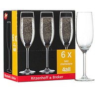 6 Ritzenhoff & Breker Sektgläser 0,2l 6 Ritzenhoff & Breker Sektgläser 0,2l