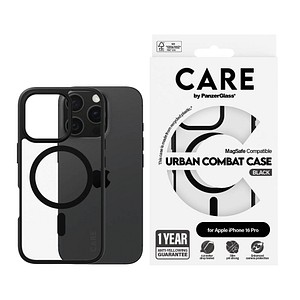 CARE by PanzerGlass® URBAN COMBAT Handy-Cover für Apple iPhone 16 Pro schwarz