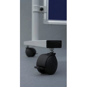 4016946194037 - FRANKEN Rollen für Trennwände Rollen für Standfüße Schwarz Kunststoff