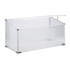 4052025228231 - Frühbeet Alu Stecksystem lichtdurchlässig UV-Schutz Mini Gewächshaus HxBxT 100 x 50 x 50 cm transparent - Relaxdays