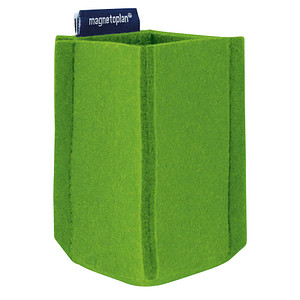 magnetoplan Stiftehalter magnetoTray SMALL grün Filz 6,0 x 6,0 x 10,0 cm
