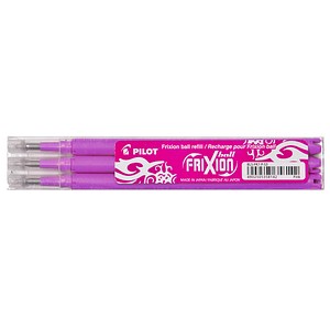 3 PILOT FRIXION Tintenrollerminen pink