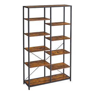 0194343030579 - Vasagle Bücherregal mit 5 Ebenen Standregal Regal für Wohnzimmer Bad Küche Flur einfache Montage vintagebraun-schwarz von Songmics LLS155B01 0194343030579 - Vasagle Bücherregal mit 5 Ebenen Standregal Regal für Wohnzimmer Bad Küche Flur einfache Montage vintagebraun-schwarz von Songmics LLS155B01